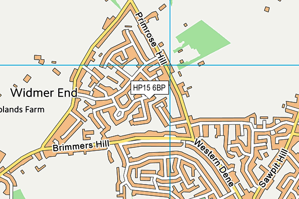 HP15 6BP map - OS VectorMap District (Ordnance Survey) HP15 6BP map - OS VectorMap District (Ordnance Survey)