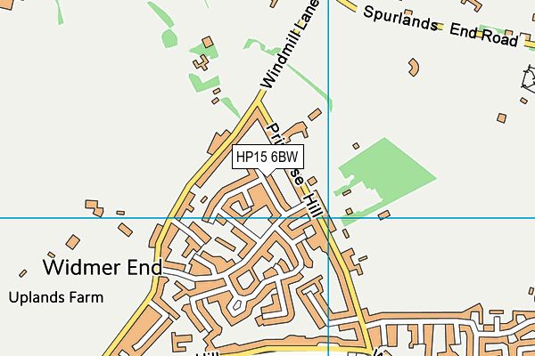 HP15 6BW map - OS VectorMap District (Ordnance Survey) HP15 6BW map - OS VectorMap District (Ordnance Survey)