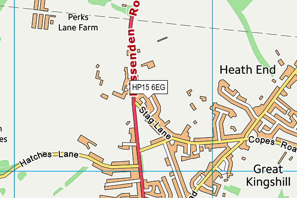 HP15 6EG map - OS VectorMap District (Ordnance Survey) HP15 6EG map - OS VectorMap District (Ordnance Survey)