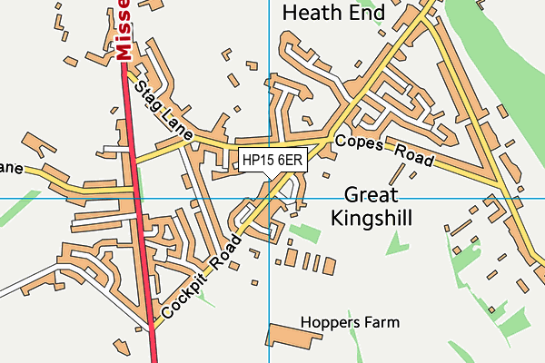 HP15 6ER map - OS VectorMap District (Ordnance Survey) HP15 6ER map - OS VectorMap District (Ordnance Survey)