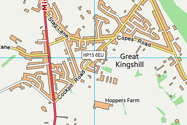 HP15 6EU map - OS VectorMap District (Ordnance Survey) HP15 6EU map - OS VectorMap District (Ordnance Survey)