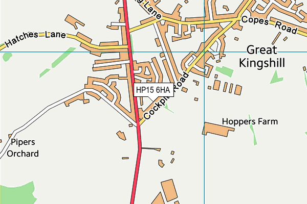 HP15 6HA map - OS VectorMap District (Ordnance Survey) HP15 6HA map - OS VectorMap District (Ordnance Survey)