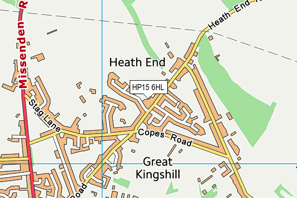 HP15 6HL map - OS VectorMap District (Ordnance Survey) HP15 6HL map - OS VectorMap District (Ordnance Survey)