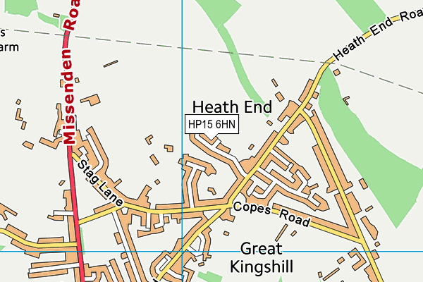 HP15 6HN map - OS VectorMap District (Ordnance Survey) HP15 6HN map - OS VectorMap District (Ordnance Survey)