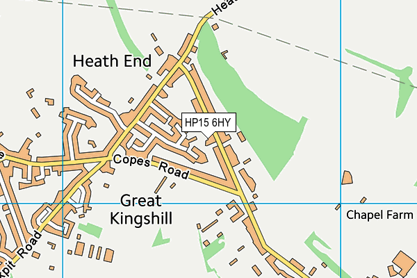 HP15 6HY map - OS VectorMap District (Ordnance Survey) HP15 6HY map - OS VectorMap District (Ordnance Survey)