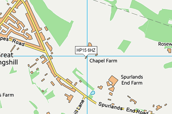HP15 6HZ map - OS VectorMap District (Ordnance Survey)