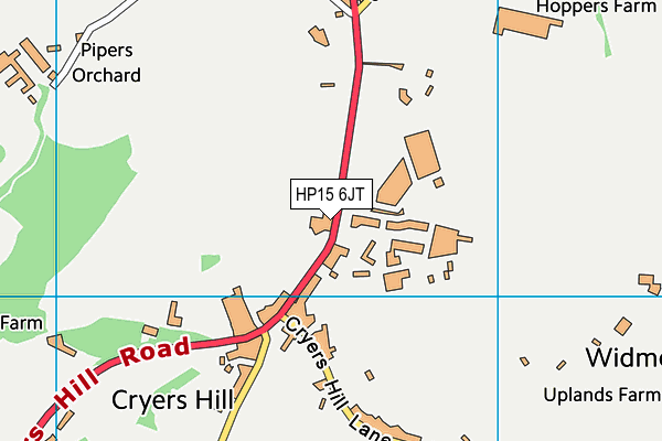 HP15 6JT map - OS VectorMap District (Ordnance Survey)
