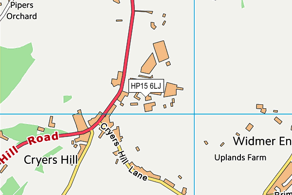 HP15 6LJ map - OS VectorMap District (Ordnance Survey) HP15 6LJ map - OS VectorMap District (Ordnance Survey)