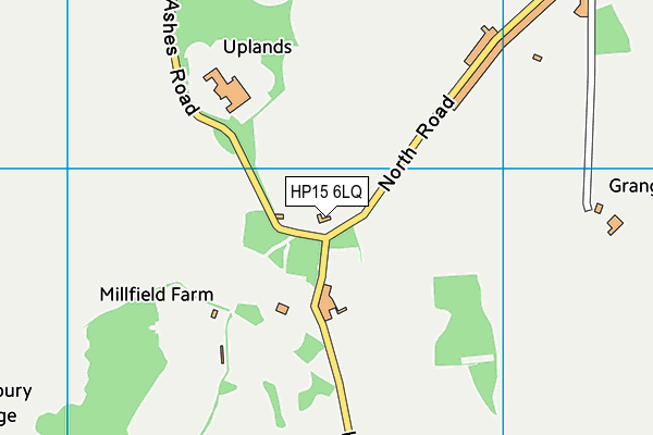 HP15 6LQ map - OS VectorMap District (Ordnance Survey)