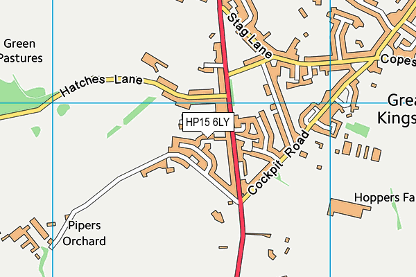 HP15 6LY map - OS VectorMap District (Ordnance Survey)