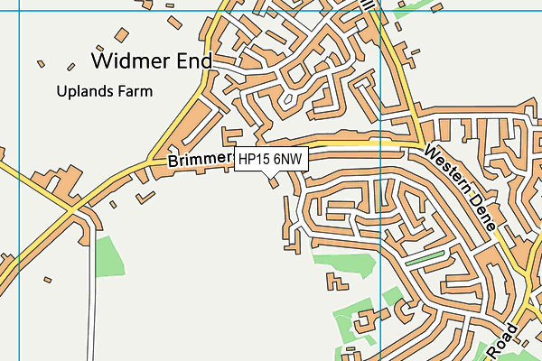 HP15 6NW map - OS VectorMap District (Ordnance Survey) HP15 6NW map - OS VectorMap District (Ordnance Survey)