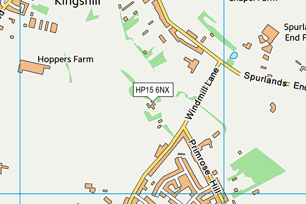 HP15 6NX map - OS VectorMap District (Ordnance Survey) HP15 6NX map - OS VectorMap District (Ordnance Survey)