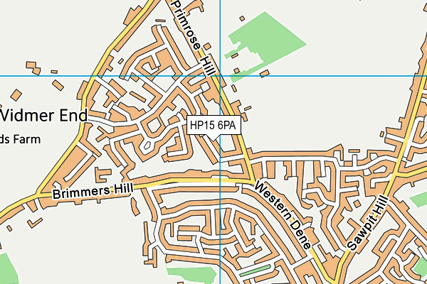 HP15 6PA map - OS VectorMap District (Ordnance Survey) HP15 6PA map - OS VectorMap District (Ordnance Survey)