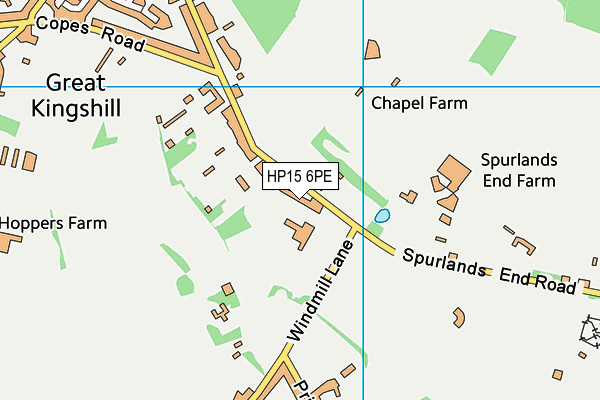 HP15 6PE map - OS VectorMap District (Ordnance Survey) HP15 6PE map - OS VectorMap District (Ordnance Survey)