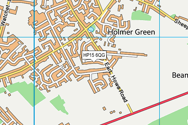 HP15 6QG map - OS VectorMap District (Ordnance Survey)