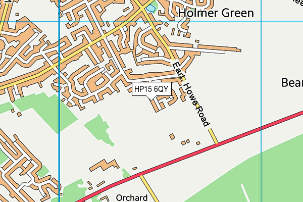 HP15 6QY map - OS VectorMap District (Ordnance Survey) HP15 6QY map - OS VectorMap District (Ordnance Survey)