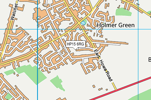 HP15 6RG map - OS VectorMap District (Ordnance Survey) HP15 6RG map - OS VectorMap District (Ordnance Survey)