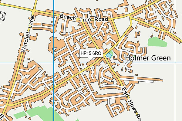HP15 6RQ map - OS VectorMap District (Ordnance Survey) HP15 6RQ map - OS VectorMap District (Ordnance Survey)
