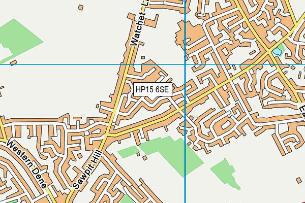 HP15 6SE map - OS VectorMap District (Ordnance Survey)