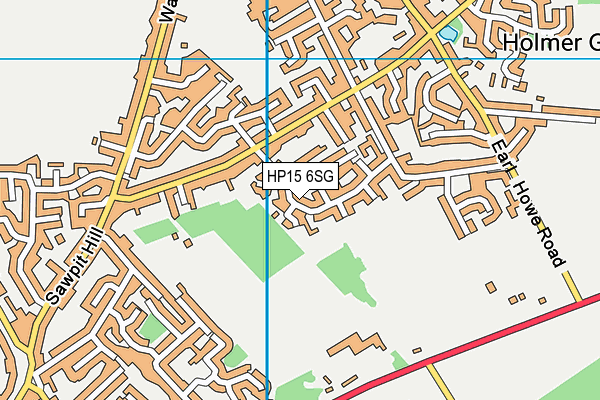 HP15 6SG map - OS VectorMap District (Ordnance Survey) HP15 6SG map - OS VectorMap District (Ordnance Survey)