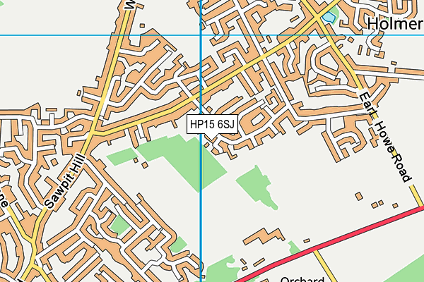 HP15 6SJ map - OS VectorMap District (Ordnance Survey) HP15 6SJ map - OS VectorMap District (Ordnance Survey)