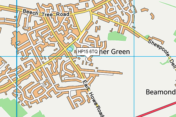 HP15 6TQ map - OS VectorMap District (Ordnance Survey)