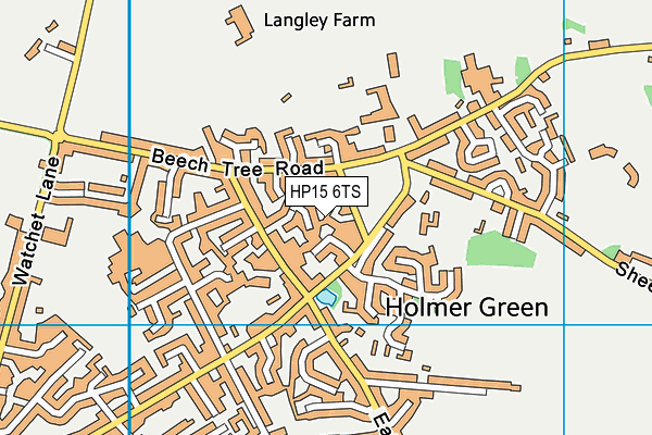 HP15 6TS map - OS VectorMap District (Ordnance Survey) HP15 6TS map - OS VectorMap District (Ordnance Survey)