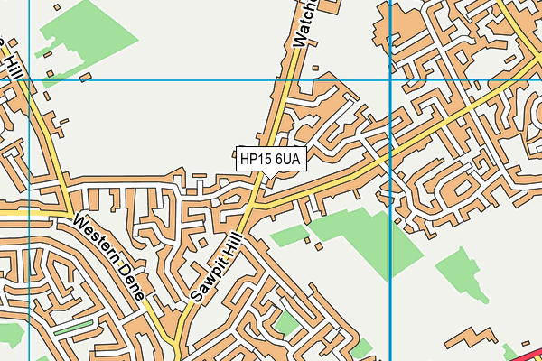 HP15 6UA map - OS VectorMap District (Ordnance Survey) HP15 6UA map - OS VectorMap District (Ordnance Survey)