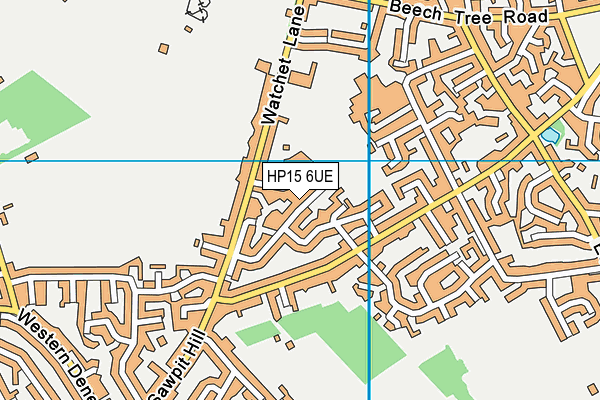 HP15 6UE map - OS VectorMap District (Ordnance Survey) HP15 6UE map - OS VectorMap District (Ordnance Survey)