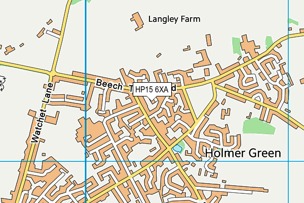 HP15 6XA map - OS VectorMap District (Ordnance Survey) HP15 6XA map - OS VectorMap District (Ordnance Survey)