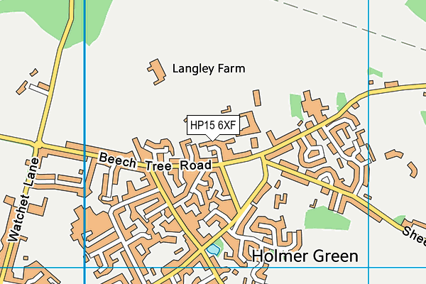 HP15 6XF map - OS VectorMap District (Ordnance Survey) HP15 6XF map - OS VectorMap District (Ordnance Survey)