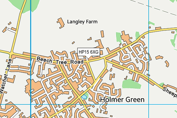 HP15 6XG map - OS VectorMap District (Ordnance Survey) HP15 6XG map - OS VectorMap District (Ordnance Survey)