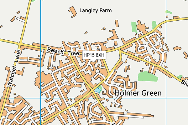 HP15 6XH map - OS VectorMap District (Ordnance Survey) HP15 6XH map - OS VectorMap District (Ordnance Survey)