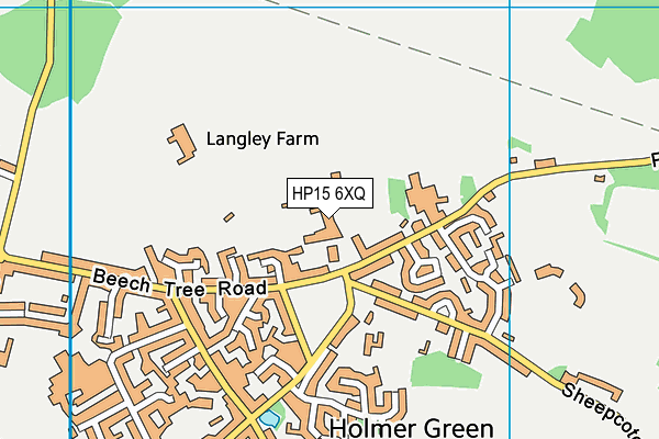 HP15 6XQ map - OS VectorMap District (Ordnance Survey) HP15 6XQ map - OS VectorMap District (Ordnance Survey)