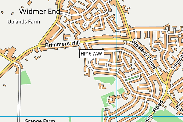 HP15 7AW map - OS VectorMap District (Ordnance Survey) HP15 7AW map - OS VectorMap District (Ordnance Survey)