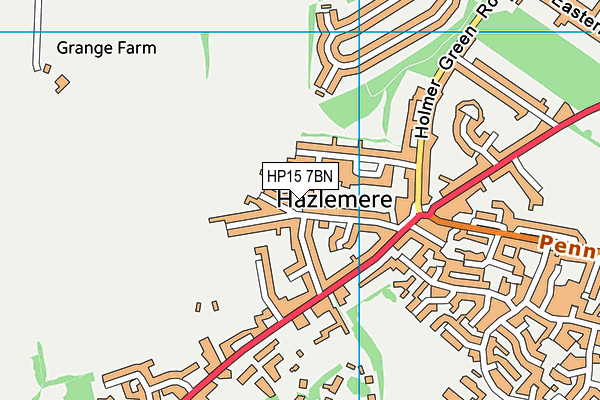 HP15 7BN map - OS VectorMap District (Ordnance Survey) HP15 7BN map - OS VectorMap District (Ordnance Survey)