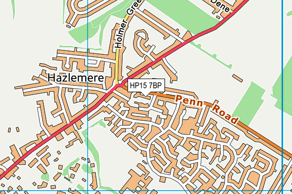 HP15 7BP map - OS VectorMap District (Ordnance Survey) HP15 7BP map - OS VectorMap District (Ordnance Survey)