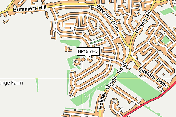 HP15 7BQ map - OS VectorMap District (Ordnance Survey)