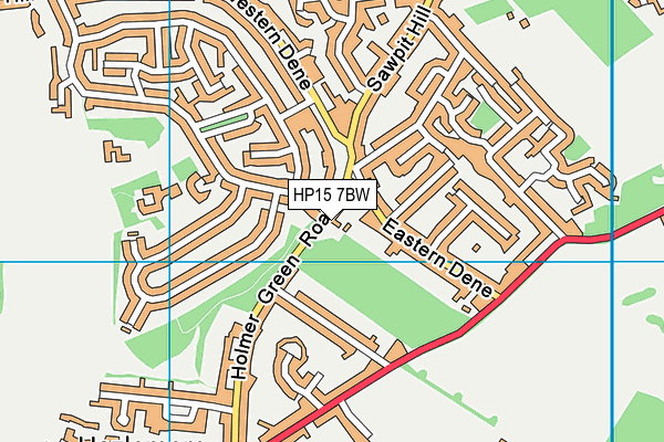 HP15 7BW map - OS VectorMap District (Ordnance Survey)