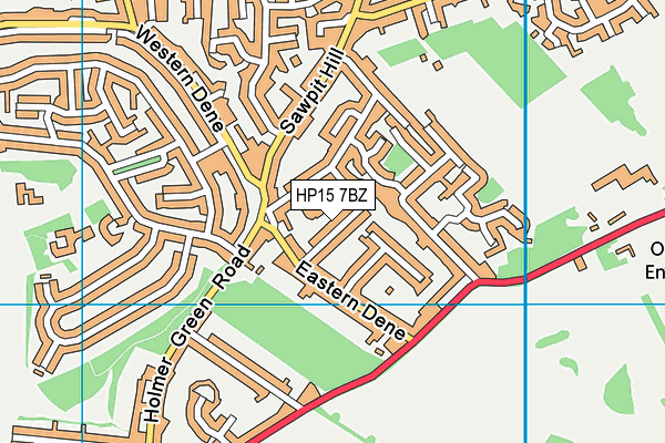 HP15 7BZ map - OS VectorMap District (Ordnance Survey) HP15 7BZ map - OS VectorMap District (Ordnance Survey)