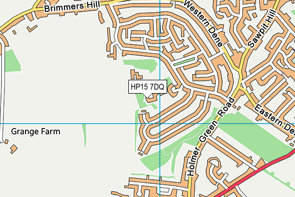 HP15 7DQ map - OS VectorMap District (Ordnance Survey) HP15 7DQ map - OS VectorMap District (Ordnance Survey)