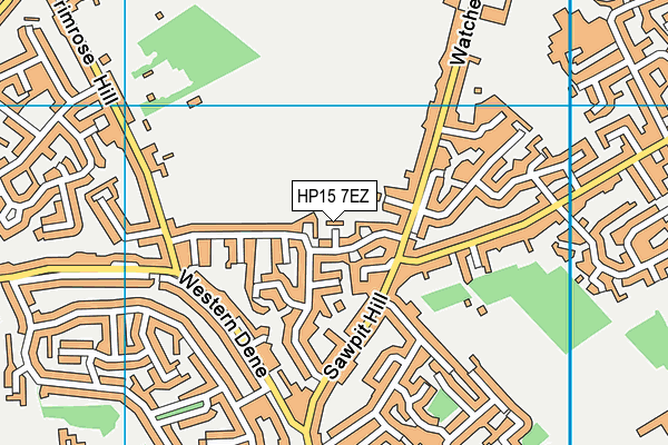 HP15 7EZ map - OS VectorMap District (Ordnance Survey) HP15 7EZ map - OS VectorMap District (Ordnance Survey)