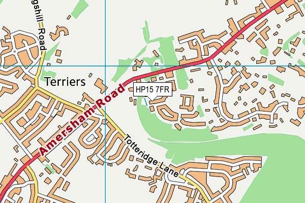 HP15 7FR map - OS VectorMap District (Ordnance Survey)
