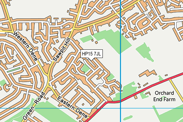HP15 7JL map - OS VectorMap District (Ordnance Survey) HP15 7JL map - OS VectorMap District (Ordnance Survey)