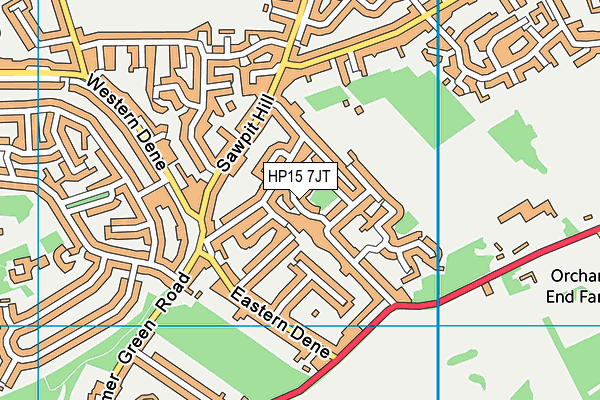 HP15 7JT map - OS VectorMap District (Ordnance Survey) HP15 7JT map - OS VectorMap District (Ordnance Survey)