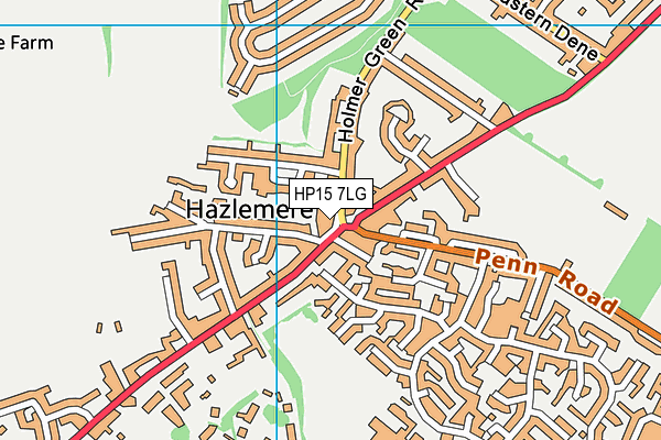 HP15 7LG map - OS VectorMap District (Ordnance Survey) HP15 7LG map - OS VectorMap District (Ordnance Survey)