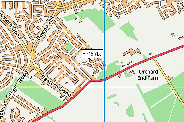 HP15 7LJ map - OS VectorMap District (Ordnance Survey) HP15 7LJ map - OS VectorMap District (Ordnance Survey)