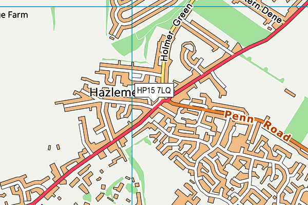 HP15 7LQ map - OS VectorMap District (Ordnance Survey) HP15 7LQ map - OS VectorMap District (Ordnance Survey)