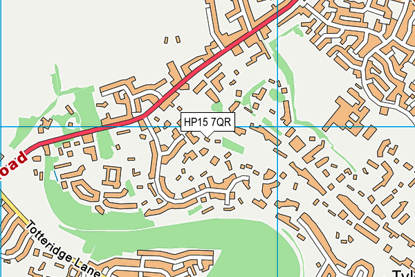 HP15 7QR map - OS VectorMap District (Ordnance Survey) HP15 7QR map - OS VectorMap District (Ordnance Survey)