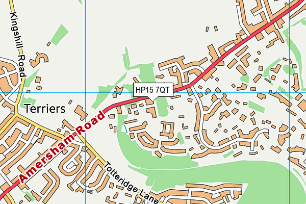 HP15 7QT map - OS VectorMap District (Ordnance Survey) HP15 7QT map - OS VectorMap District (Ordnance Survey)